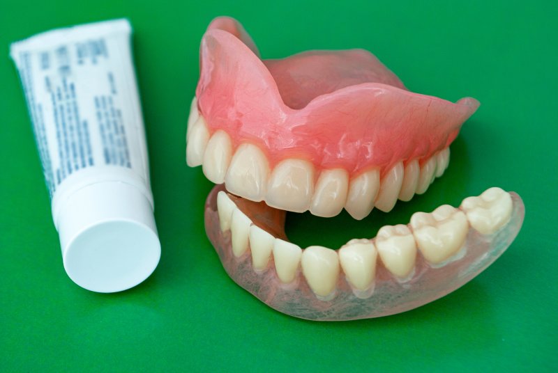full dentures and denture adhesive