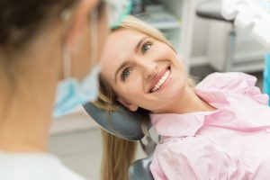 patient smiling at doctor